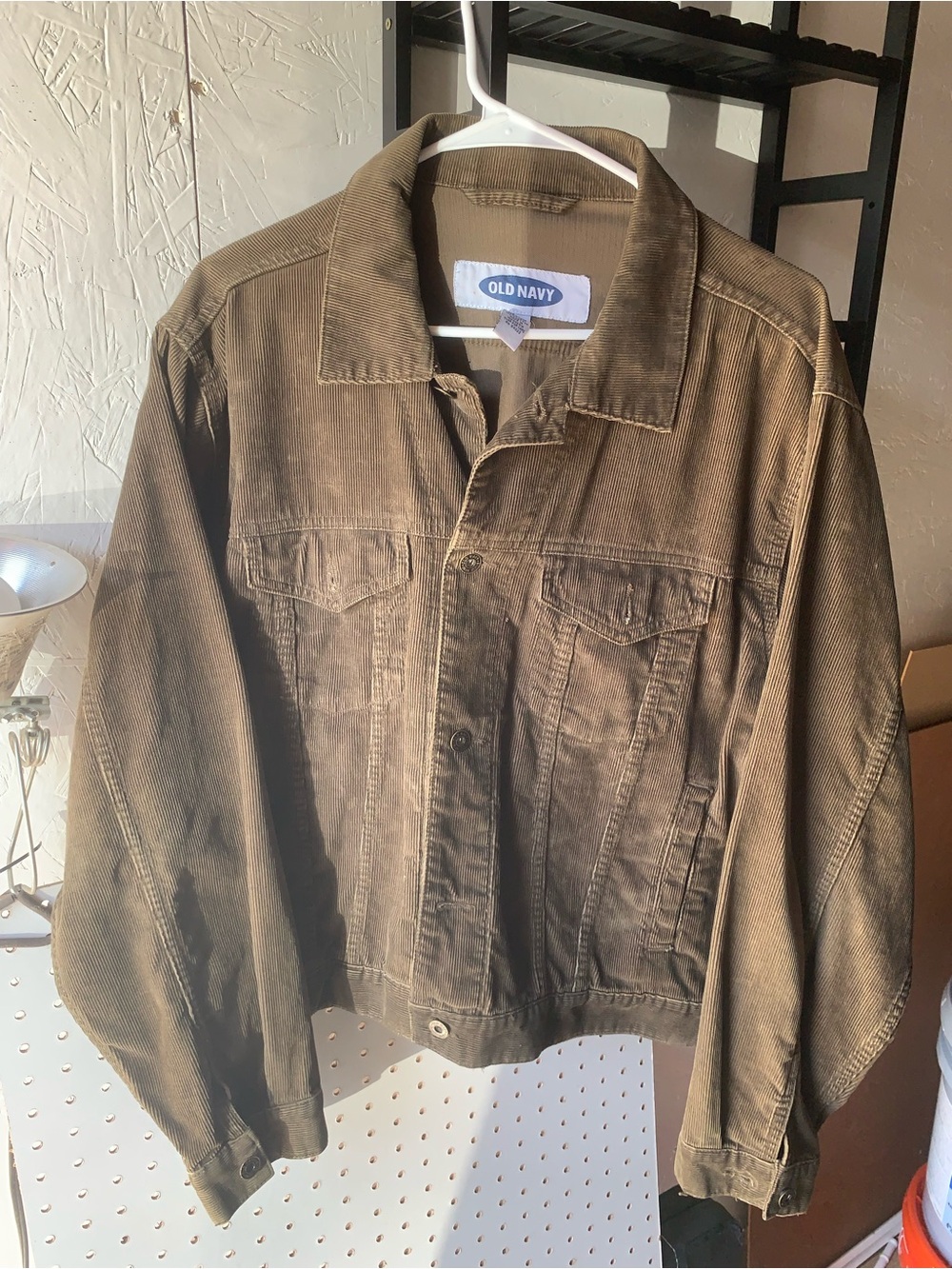 Old Navy Men's Brown Corduroy Shirt Jacket